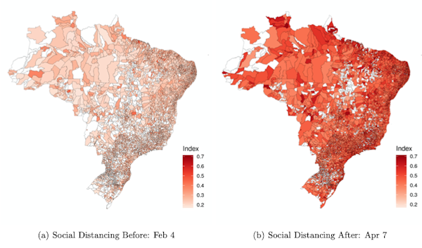 Figure VII. Social Distancing Index: Before and After